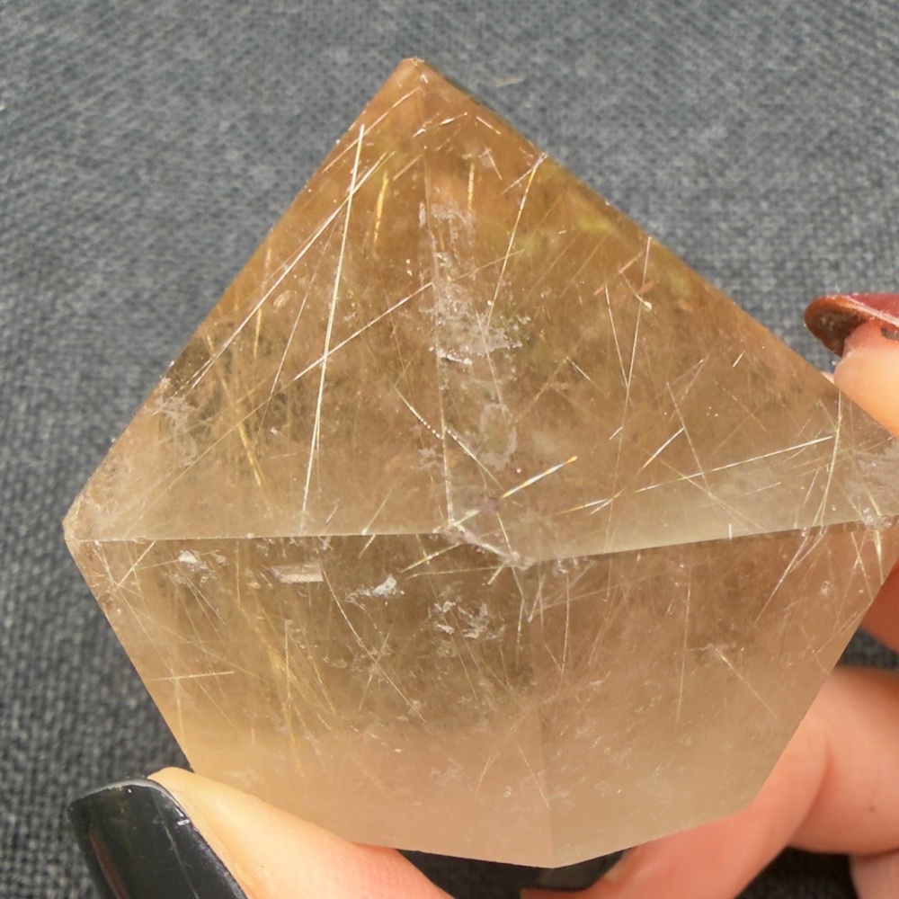 Smoky Rutilated Quartz Cupcake - Picture 4 of 7